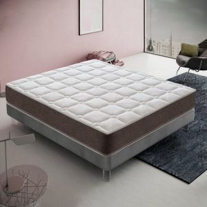 Matelas Ressorts Ensach&eacute;s 150x190 cm, HYBRID - Accueil M&eacute;moire De Forme - Epaisseur 25 Cm - Neuf