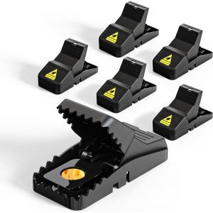 DDA-Lot de 6 Piège à Souris Efficace, Piège à Rat Attrape Souris Réutilisable, Sensible Tapette Souris Rongeur Plastique, Clip de Piege pour Maison Jardin Extérieur - Neuf
