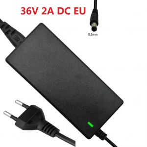 Adaptateur D'alimentation Cc 42v 54.6v 2a,5 Prises,Chargeur De Batterie Au Lithium,Prise Remplaçable,Ac100-240v,Prise Eu Us,Adaptateurs D'alimentation--36v 2a Dc Eu - Neuf