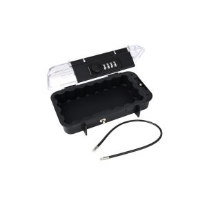 Coffre-Fort De Voyage Miniature Avec Serrure &Agrave; Code Et Cha&icirc;nette Pour Objets De Valeur - Neuf