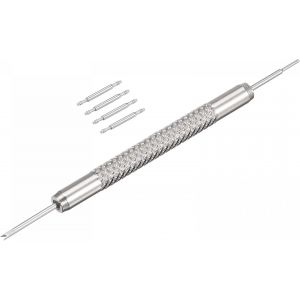 KAL-Lot De 4 Barrettes À Ressort En Acier Inoxydable De 12 Mm Avec Outil De Retrait De Barre À Ressort De 1,5 Mm De Diamètre - Neuf