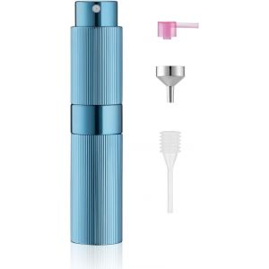Kalanka-8ml Design À Fines Rayures Vaporisateur Vide De Sac Rechargeable, Atomiseur Parfum, Recharge Spray Flacon De Parfum, Pulverisateur Voyage (Bleu) - Neuf