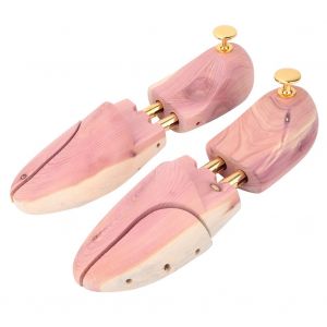 Lot De 2 Embauchoirs Reglables En Bois De Cedre Rouge, Resistants A L'humidite, Anti-Deformation Et Anti-Rides (39 40) - Neuf