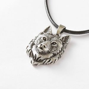 Southbankstore Collier Avec Pendentif Tête De Loup Alpha Mâle, Bijou Cadeau Pour Homme Et Femme - Neuf