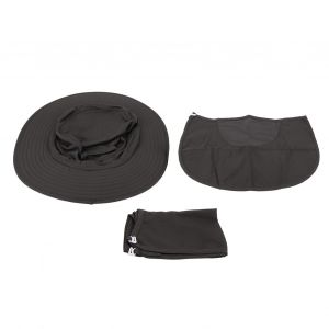 Chapeau De Soleil D'ete A Sechage Rapide, Protection Uv, Grand Format, Pour L'alpinisme, Le Sport, La Peche, Gris Fonce - Neuf