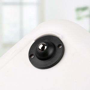 8pcs Auto-Adhésif de Roulettes, d'un Mini-Roues pivotantes sur 360 Degrés Silencieux en Acier Inoxydable Roues Pivotantes Meubles Divers, Nylon Perles, Noir Bin Fond des Bacs de Rangement - Neuf