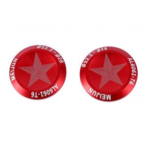 1 Paire De Capuchons D'extr&eacute;mit&eacute; De Guidon De V&eacute;lo En Aluminium Pour V&eacute;lo De Route Pliant (Rouge) - Neuf