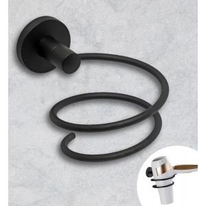 KALANKA-Porte Sèche Cheveux Auto-Adhésif Mural ¿ Ne Nécessite Pas de Perçage ¿ Design Moderne ¿ Élégant Porte-Sèche-Cheveux Adhésif Mural à Coller dans la Salle de Bain et Maison - Neuf