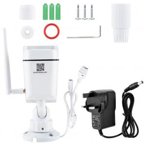 Camera IP sans fil d'interieur avec controle Wi-Fi et reduction du bruit 3D - Prise britannique - Neuf