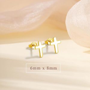 Boucles D'oreilles En Argent 925-Boucles D'oreilles En Argent Sterling 925-Croix/Cercle/Triangle-Hypoallergéniques-Plates-Unisexe-Dormir-Cartilage-Boucles.[X2783] - Neuf