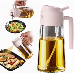 Eryi-Spray Huile Cuisine 470ml U2013 Vaporisateur Huile Air Fryer 2-En-1 Pour Cuisson, Salades, Vinaigre Et Accessoire Cuisine - Pêche - Neuf