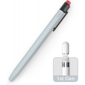 ERYI-Coque Pour Apple Pencil 1Ère Génération Coque En Silicone Antidérapant Apple Pencil 1 Housse De Protection Étui Classique Avec Clip Stable Compatible Avec Apple Pencil 1Ère Génération (Bleu - Neuf