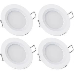 Plafonniers De Bateau Rv 12v 4x3w Dimmable Aluminium 3200k - Neuf