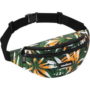 TRAHOO-Sac Banane de Randonn&eacute;e Homme & Femme, 32x15x9cm avec Ceinture Ajustable 120cm, Tissu Imperm&eacute;able, Id&eacute;al pour Sport et Voyage - Neuf