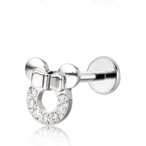 Kal-Titane Tragus Piercing, 20g Médical Labret Piercing Connecteur Presspassung Filedless Hypoallergen Helix Piercing Pour Langue Sourcil Lèvre Septum Nez Oreille Piercing - Neuf