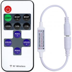 Eryi-Rf Dc Télécommande Led Filaire 5-24 V 5 A Mini Contrôleur De Variateur Led Adaptateur De Bande Led Pour Led Cob Smd 5050 3528 2835 5630 Bande Led Monochrome - Neuf