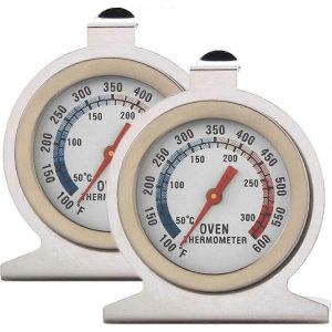 Paquet De 2 Thermom&egrave;tre De Four &Agrave; Cadran En Acier Inoxydable Temp&eacute;rature De Cuisson Des Aliments Portable 50-300 Plage De Mesure Pour La Cuisine &Agrave; Domicile - Neuf