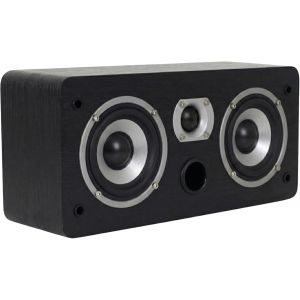 VornixorSarlshop-Dynavoice Magic CR-4 Noir Mat &iquest; Enceinte Centrale Passive 2 Voies, Woofer 2x4 + Tweeter 1"", Seulement 11 cm de Profondeur, Bass Reflex Frontal, pour Home Cin&eacute;ma. - Neuf