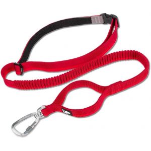Longue Laisse De Chien &Eacute;lastique Mains Libres Ajustable Absorbant Les Chocs Tll2271 (Rouge, L) - Neuf
