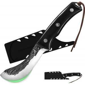 Boning Knife With Case,High Carbon Steel Boning Knife For Fishing,Home,Camping And Bbq (Black,3.4"") - Neuf