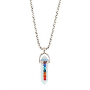 Collier En Cristal Reiki Naturel Gu&eacute;rison &Eacute;nergie Pendentif Bijoux Cadeau Pour Les Femmes - Neuf
