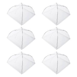 Mesh Food Net Fruit Cover Net 6 Pi&egrave;ces Grand Et Robuste Filet &Agrave; G&acirc;teau En Maille Pliable - Neuf