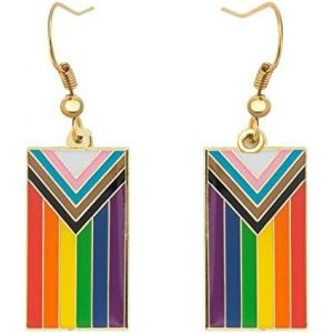 Kal-Boucles D'oreilles Pendantes Pride En Forme D'arc-En-Ciel Gay & Lesbienne Lgbt Bijoux Arc-En-Ciel - Neuf