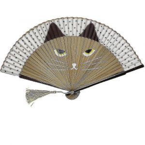 Chat Dessin Animé Chinois Éventail À Main,Chat Mignon Fan054626# - Neuf