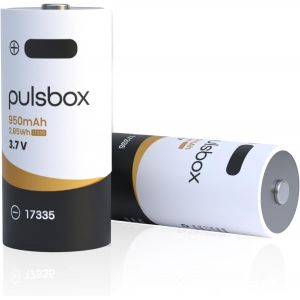 HEUE-Batterie Li-Ion 17335 3,7V 950 Mah|Usb-C Rechargeable|Protection Int&eacute;gr&eacute;e (3,7V|2 Piles) - Neuf