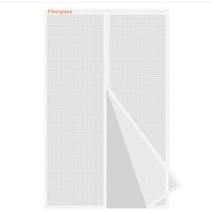 asas456-Moustiquaire Porte Fenetre 90X210Cm,En Fibre De Verre Blanc Moustiquaire Aimantée Sans Perçage Avec Bande Adhésive,Rideau Magnétique Pour Balcon,Fermeture Automatique - Neuf
