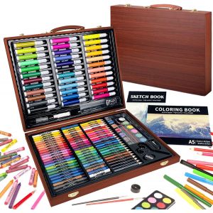 Mallette dessin Enfant, 150 pi&egrave;ces coloriage kit dessin Enfant, Art Set, Mallette de Coloriage - Neuf