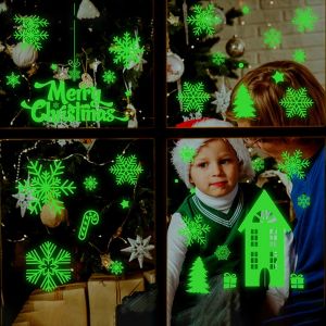 2 Pcs Autocollants Lumineux Accrocheur Facile &Agrave; Coller Autocollant Mural En Pvc L&eacute;ger R&eacute;sistant &Agrave; L'usure Pour Decoration_B - Neuf