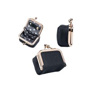 Mini &Eacute;tui De Voyage En Cuir Pour Bijoux Avec Clip Dor&eacute;, Organisateur De Bijoux Compact Pour Boucles D'oreilles, Bagues Et Colliers - Neuf