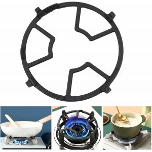 Loranka-Plaques Cuisini&egrave;re Gaz Support Anneau - 17,5cm Rond &Eacute;tag&egrave;re Casserole En Fonte, Quatre/Cinq Griffes Cuisson D'adaptation, Plat Pour Cuisine Cafeti&egrave;re Four Wok Petit Pot. 1 Pi&egrave;ce Le Noir - Neuf