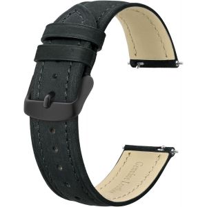 Kal-Bracelets De Montre Extra Longs 18mm 20mm 22mm 24mm, Bracelets En Cuir Pour Hommes, Bracelet De Remplacement Xl Pour Grands Poignets - Neuf