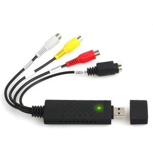 Périphérique Vidéo USB,Ensemble de Convertisseur USB2.0 VHS vers DVD,Kit Audio Vidéo VHS vers DVD (comme montré) - Neuf