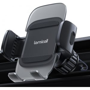 Support T&eacute;l&eacute;phone Voiture de Grille d'A&eacute;ration - [2023 Pince &agrave; Ressort] Lib&eacute;ration Rapide, 360&deg; Rotation, Porte Universel T&eacute;l&eacute;phone Voiture pour iPhone 16 15 14 13, Huawei, 4-7&iquest; Smartphones - Neuf