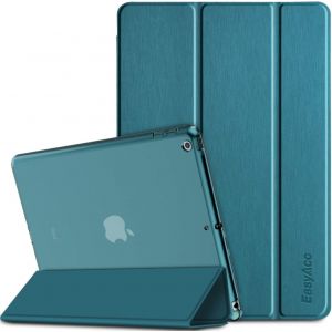 KALANKA-Coque Compatible avec iPad 6&egrave;me/5&egrave;me G&eacute;n&eacute;ration 9.7"" 2018/2017, Ultra Fin &Eacute;tui de Protection Semi-Translucide Mat avec Fonction Support, Paon Bleu - Neuf