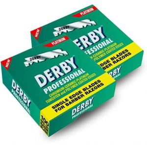 Derby Professional Single Edge Razor 100 Blades - Pack Of 2 - Neuf