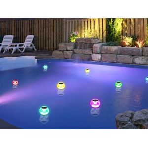 Boule Lumineuse Solaire Flottante Pour Décoration De Piscine Et De Jardin, 3 Modes D'éclairage, Activation Automatique Au Crépuscule - Neuf