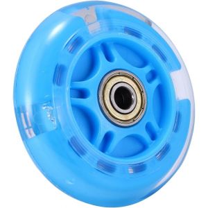 Scooter Replacement Wheels 80 Mm Blue Led Wheels 80 Mm With Abec9 Ball Bearings Quiet Wear Resistant For All Kinds Of Scooters - Neuf