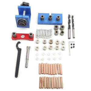 Guide de percage 3 en 1, foret, cheville a bois, outil de positionnement pour le travail du bois, type B - Neuf