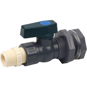 Pvc Réservoir D'eau Connecteur De Robinet 3/4" Baril De Pluie En Pvc Avec Raccord De Traversée De Cloison Et De L'adaptateur De Tuyau De - Neuf