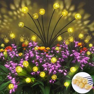 Lot De 2 Lampes Solaires Pour Jardin Ext&eacute;rieur - 8 Led - Lucioles Oscillantes - Modes En Option - Lampes Solaires De Jardin Pour L'ext&eacute;rieur - Pour D&eacute;coration De Jardin, Chemin, Cour, Patio - Neuf