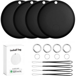 KAL-Air Tag, Localisateur D'Objets, Porte-Cl&eacute;s Compatible Avec Apple Find My (Ios Uniquement), Suivez Vos Cl&eacute;s, Portefeuille, Bagages, Sac &Agrave; Dos (4 Tag) - Neuf