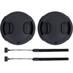 KAL-Lot De 2 62Mm Bouchon D'Objectif Frontale Lens Cap Pour Nikon Z Dx 50-250Mm F4.5-6.3, Z 35Mm F1.8 S, Sony E 10-18Mm F4 Oss, Fuji Fujinon Xf 23Mm F1.4 R Objectif Et Autres Objectifs 62Mm - Neuf