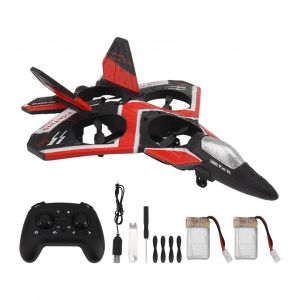 S80 Rc Avion à RéAction Drone à Aile Fixe Flip 3 Vitesses Positionnement De La Pression De L'air éClairage Puissant Drone Rc Jouet Pour Enfants Rouge 2 Batterie-Unichoice - Neuf