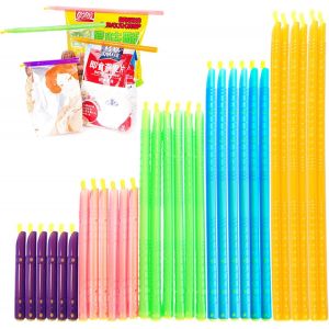 Lbgwp60-Lotde 30 Bâtonnets De Scellage Pour Sac, 5 Tailles, Bâtons De Scellement Pour Sac Alimentaire, Résistants À L'humidité Et Réutilisables - Neuf