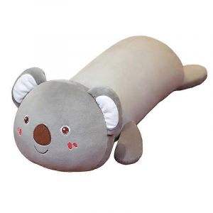 Poup&eacute;e Koala en peluche pour filles, jambes endormies, oreiller, grande poup&eacute;e, poup&eacute;e de chiffon, long oreiller-80CMGris - Neuf