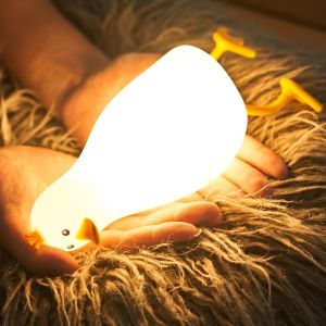 Canard Veilleuses: Led B&eacute;b&eacute; Lampe Silicone Canard, 7 Couleurs Lampe De Nuit, Veilleuse Enfant Rechargeable, Lampe De Chevet Canard, Veilleuse Portable Avec Fonction Minuterie, D&eacute;co Chambre - Neuf